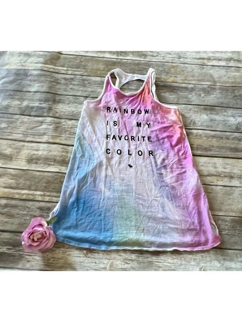 “Rainbow is my Favorite Color” Abercrombie Beach Dress